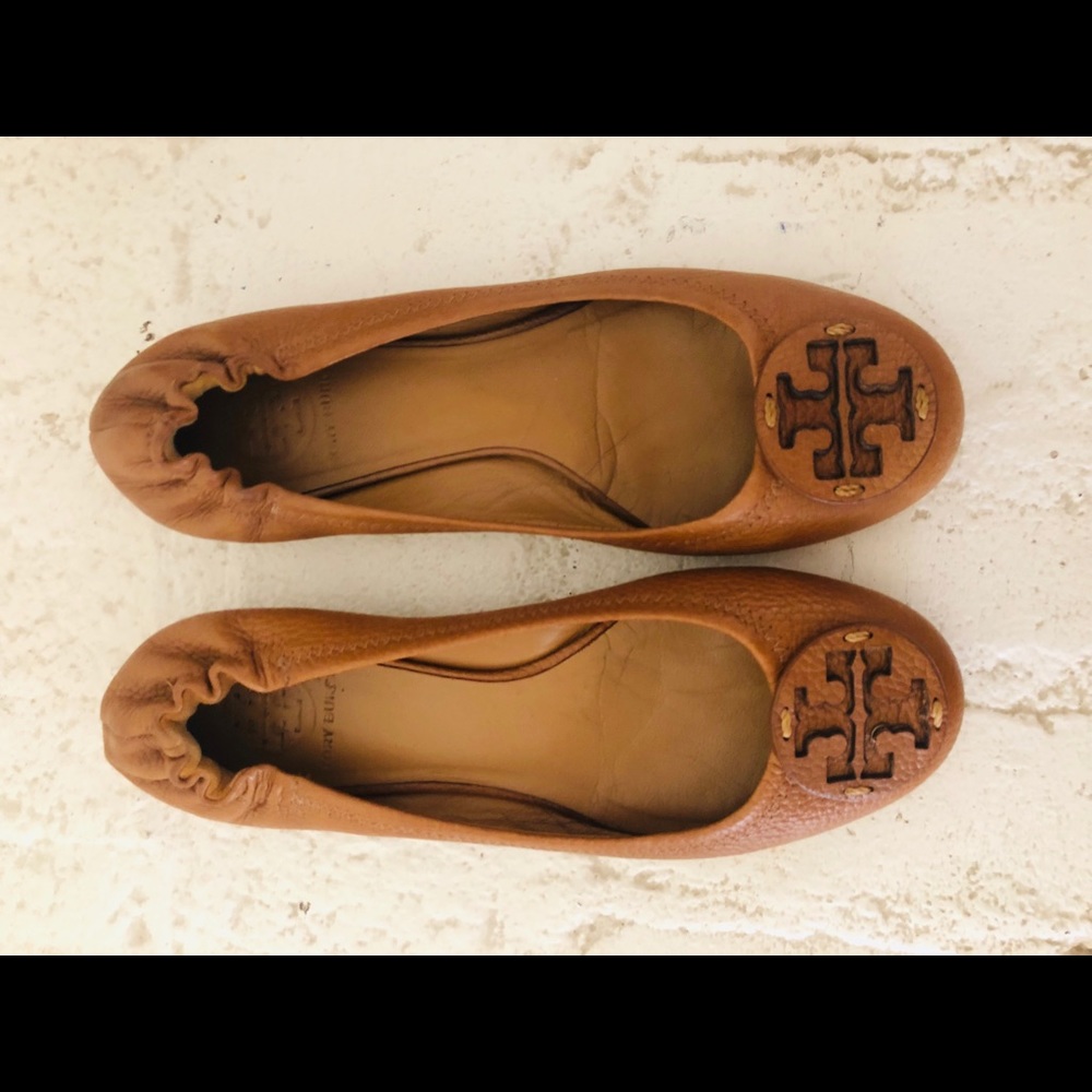 Tory Burch Women's Royal Tan REVA Ballet Flats